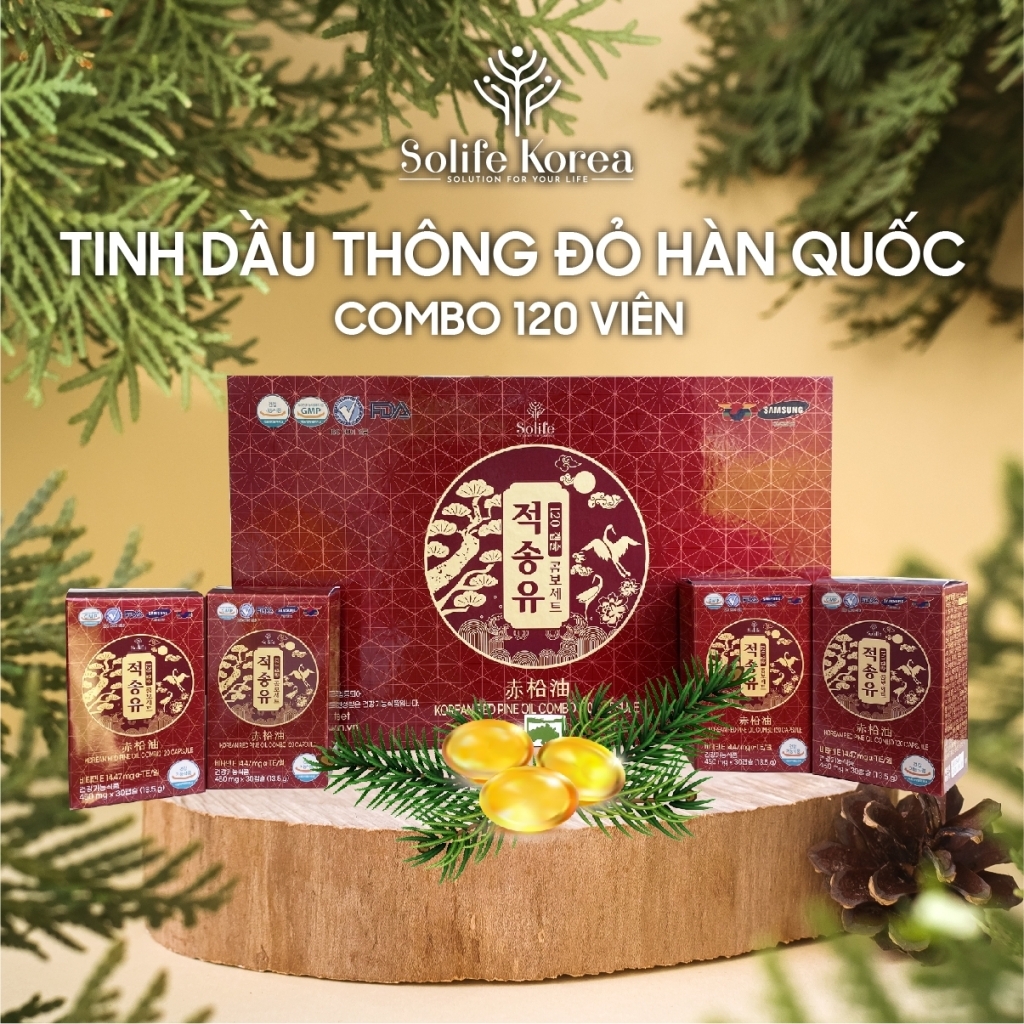 Tinh Dầu Thông Đỏ Hàn Quốc DATE 10/04/2025 (MUA 1 TẶNG 1)