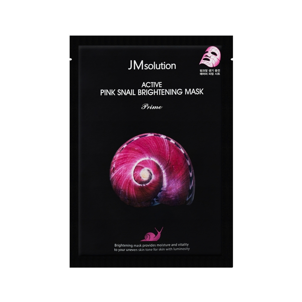 Mặt Nạ Active Pink Snail Brightening Mask (10 miếng)