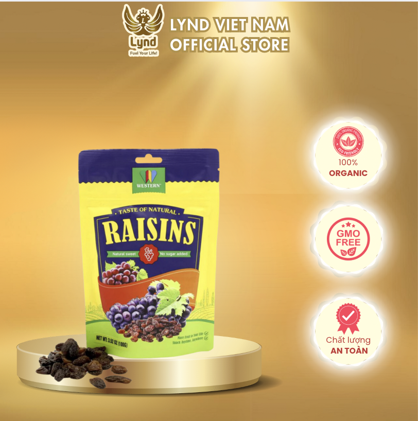 Nho sấy khô Mỹ Raisins Lynd 50g