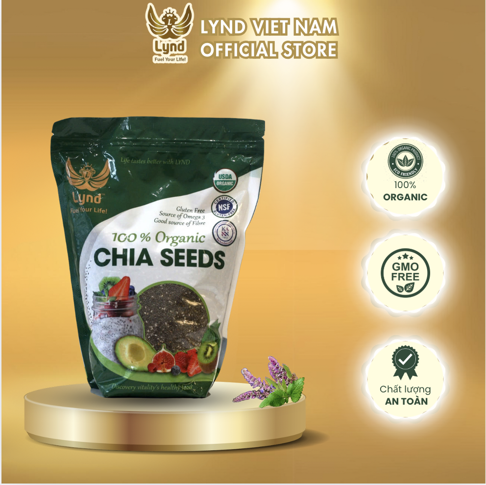 Hạt chia đen LYND 100% organic nhập khẩu Mexico 200g