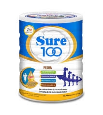 Sữa Sure 100 - Pedia Plus T/12 lon 900g (1-15 tuổi)