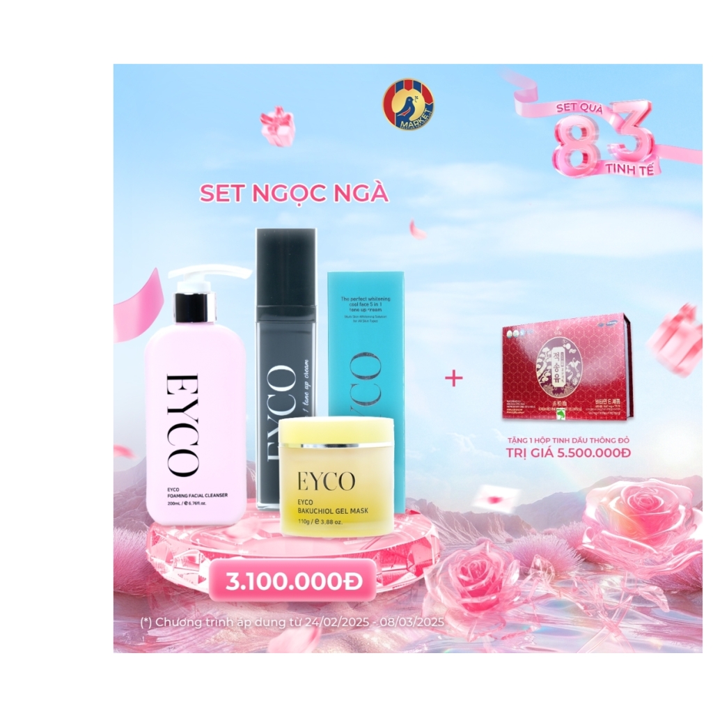 🌸 SET NGỌC NGÀ - Tặng 1 hộp Tinh Dầu Thông Đỏ Wolmarket trị giá 5,5 triệu đồng