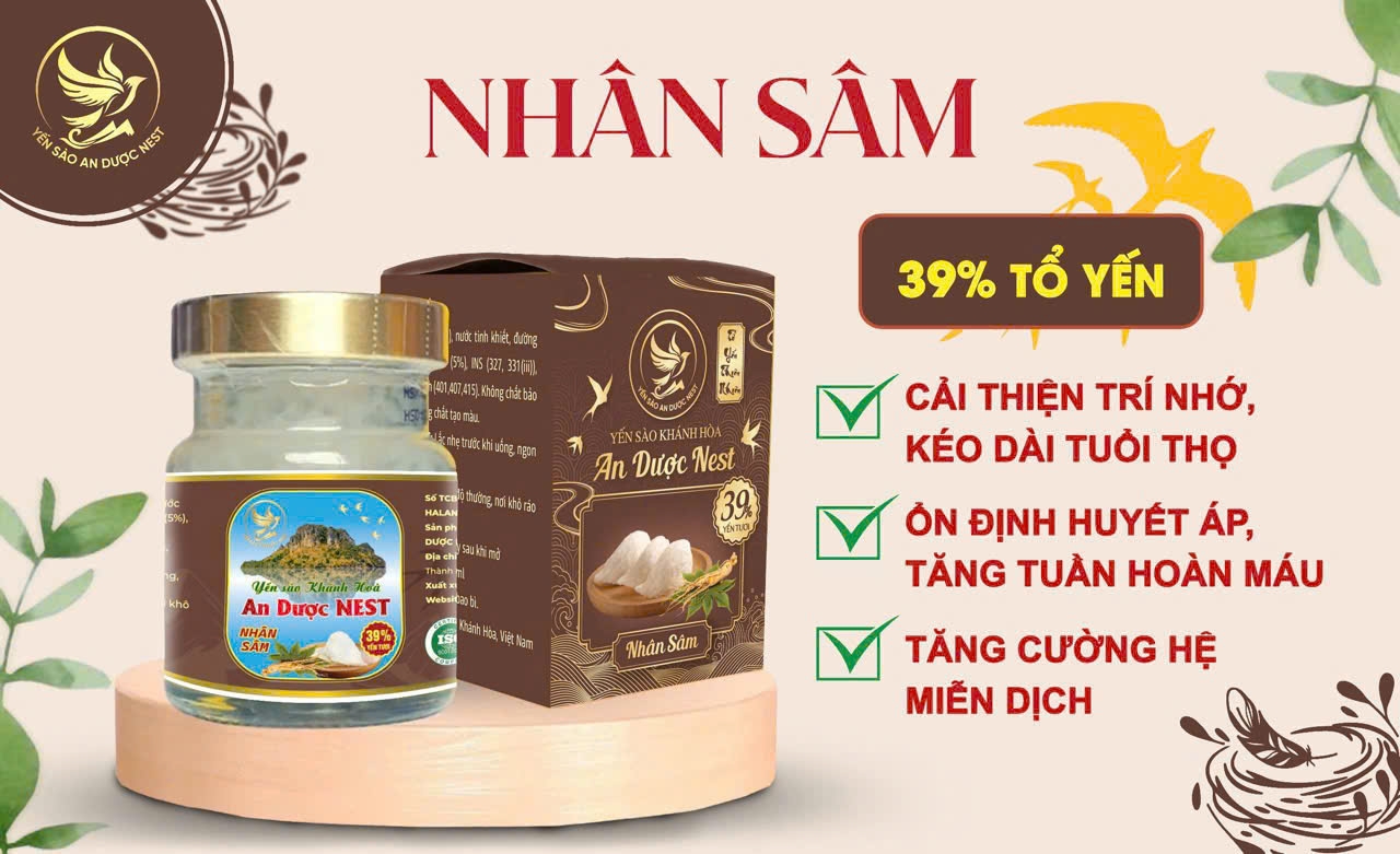 Yến chưng nhân sâm An dược Nest