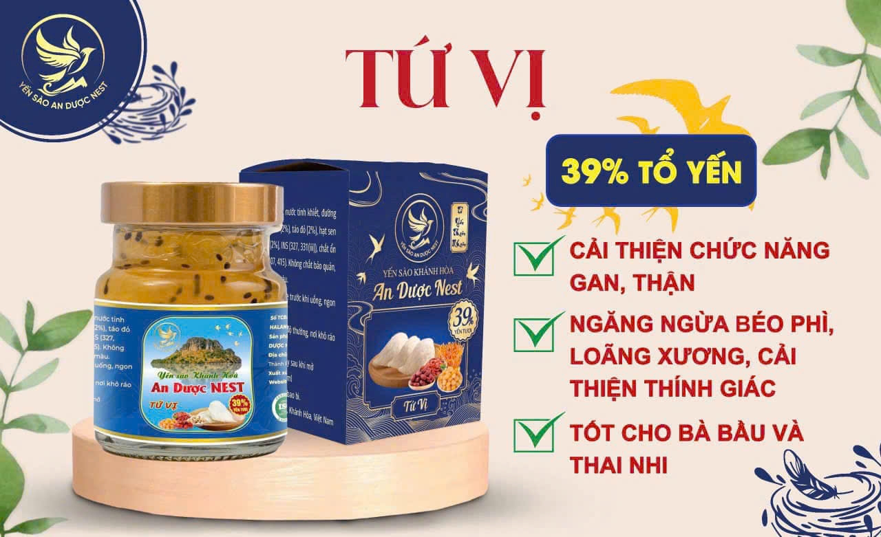 Yến chưng Tứ vị An dược Nest