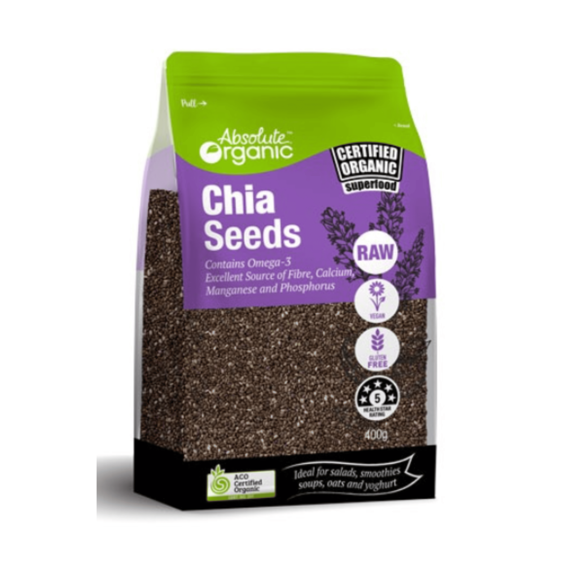 Hạt chia hữu cơ Absolute Organic túi 1kg