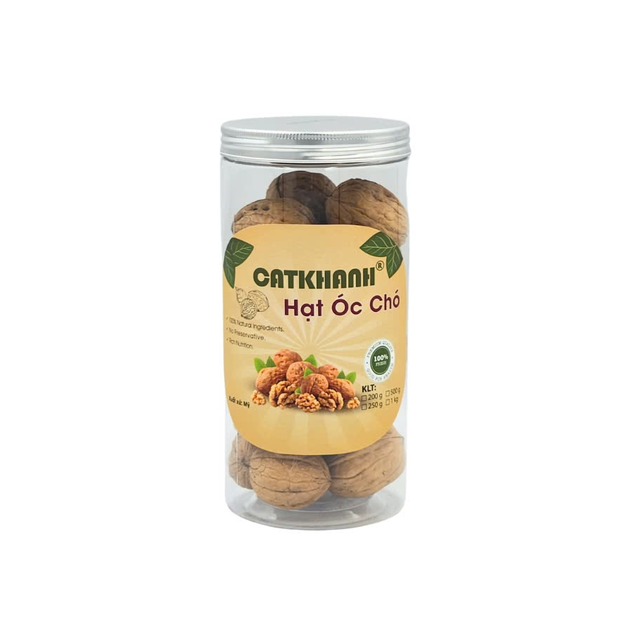 Quả óc chó đỏ lon 250g