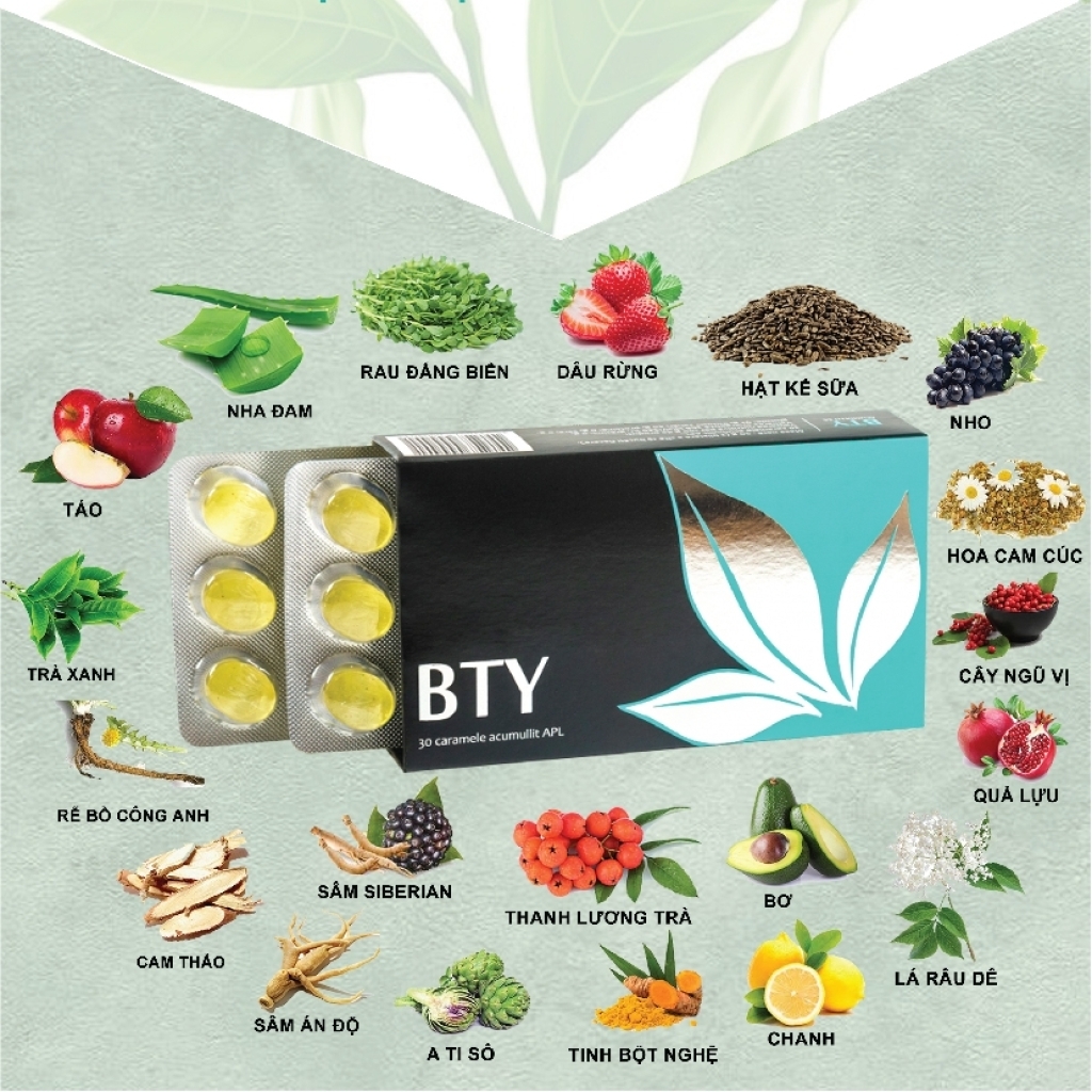 Combo 2 hộp Kẹo Ngậm Đẹp Toàn Diện APLGO _ BTY Vị Trà Pha Chế Và Dâu Tây