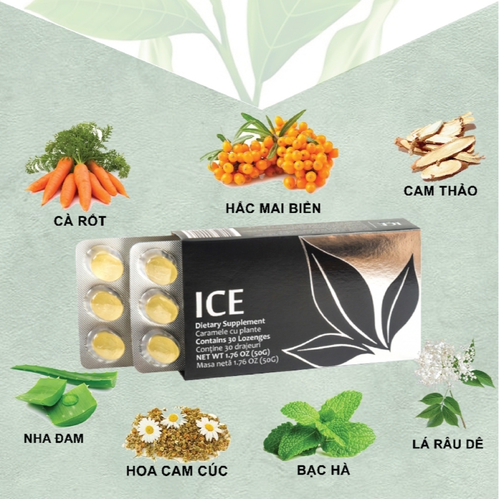 Combo 2 hộp Kẹo Ngậm Giảm Ợ Chua Đau Dạ Dày APLGO_ ICE Vị Bạc Hà