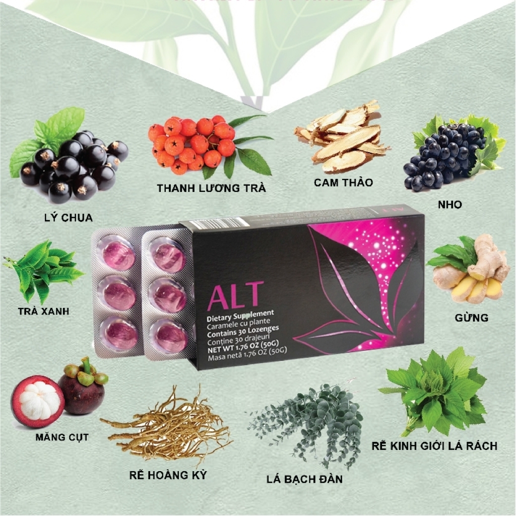 Combo 2 hộp Kẹo Ngậm Hỗ Trợ Hô Hấp Bổ Phổi APLGO _ ALT Vị Quả Lý Chua Đen