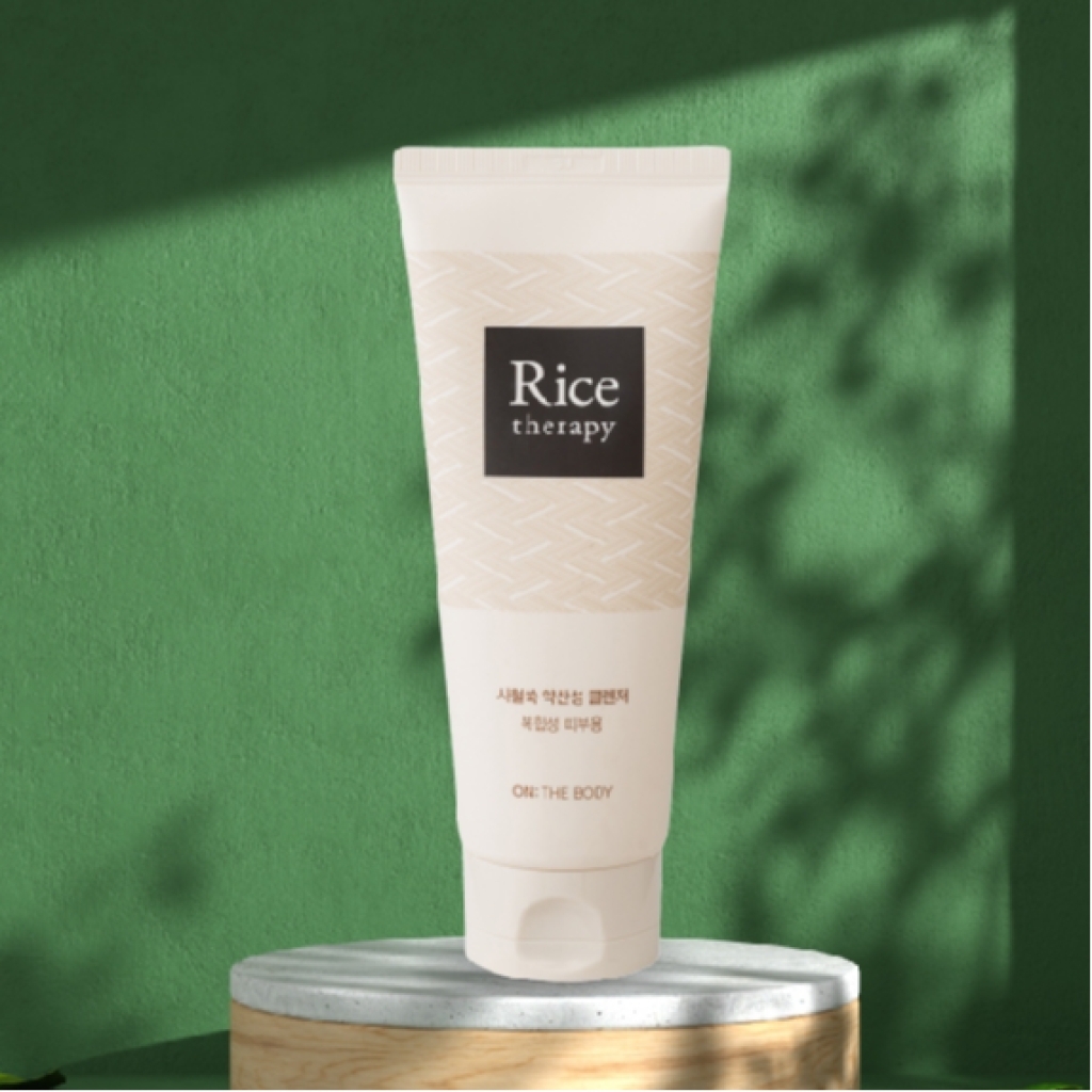 Combo 2 chai sửa rửa mặt ON:THE BODY Rice Therapy Artemisia Ph Balance Cleanser 200g