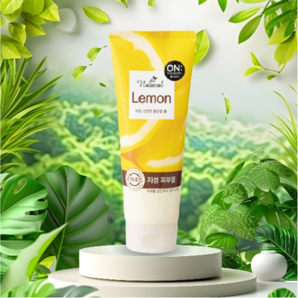 Combo 2 chai sữa rửa mặt ON:THE BODY The Natural Lemon Fresh Cleansing Foam 200g
