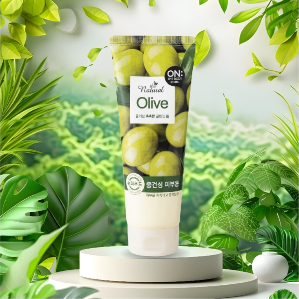 Combo 2 chai sửa rửa mặt On:the Body The Natural Olive Moisture Cleansing Foam 200g