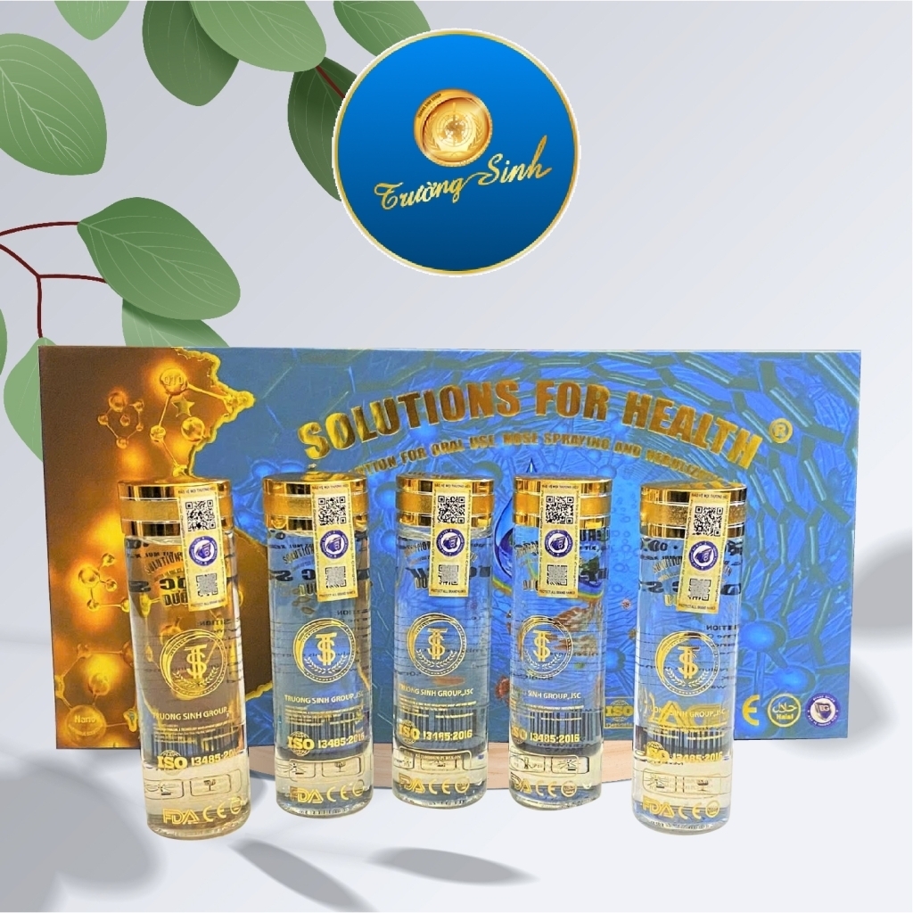 Combo 2 bộ DUNG DỊCH UỐNG, XỊT MŨI, XÔNG HỌNG SOLUTIONS FOR HEALTH