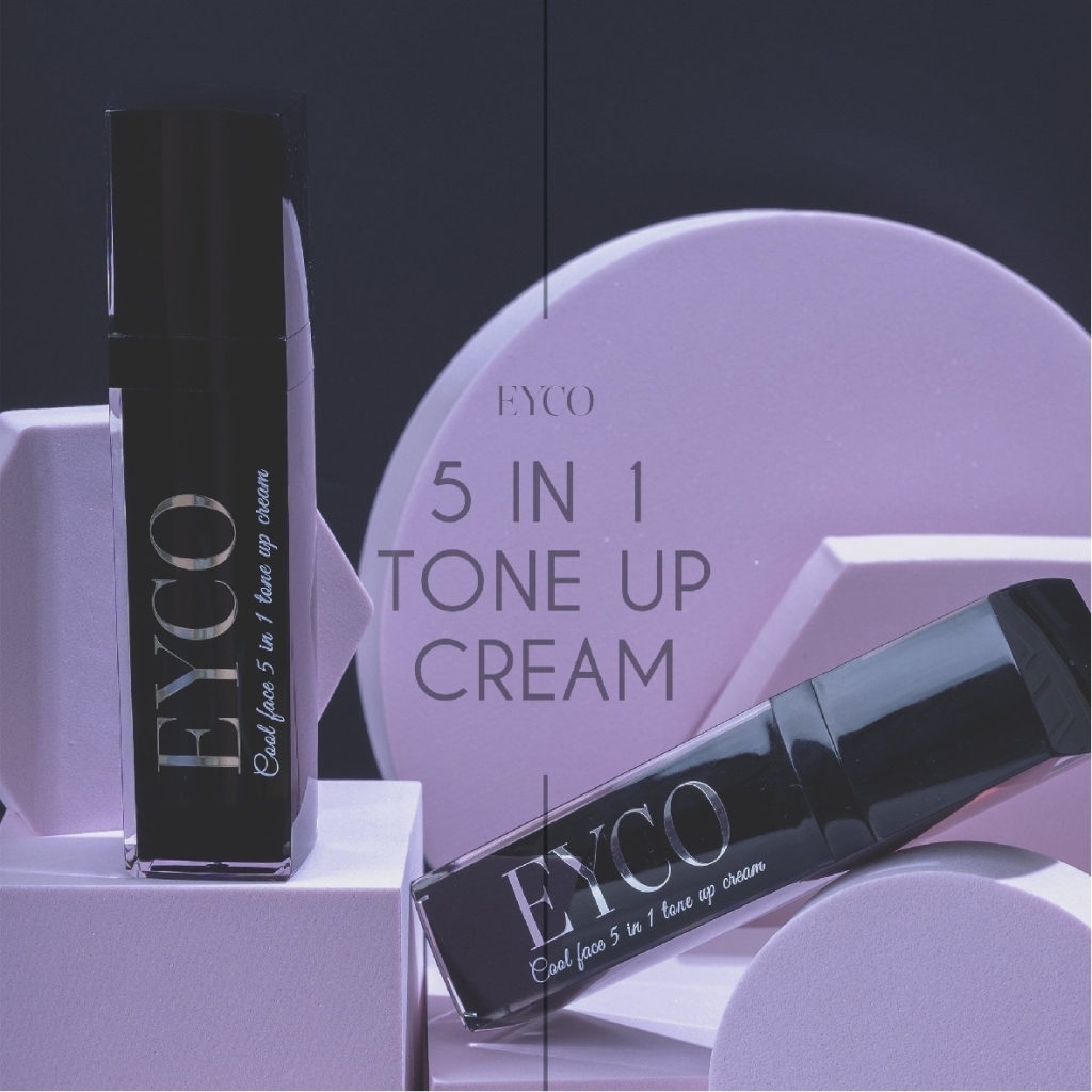 Combo 2 chai Kem Chống Nắng EYCO The Perfect Whitening Cool Face 5in1 Tone Up Cream SPF30+ PA++++ 50ml