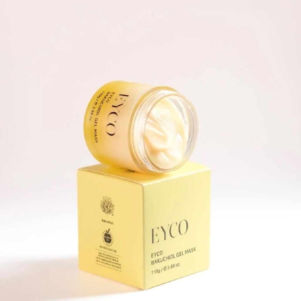 Combo 2 hộp Mặt Nạ Dưỡng Ẩm Giúp Da Trắng Sáng EYCO Bakuchiol Gel Mask 100gr